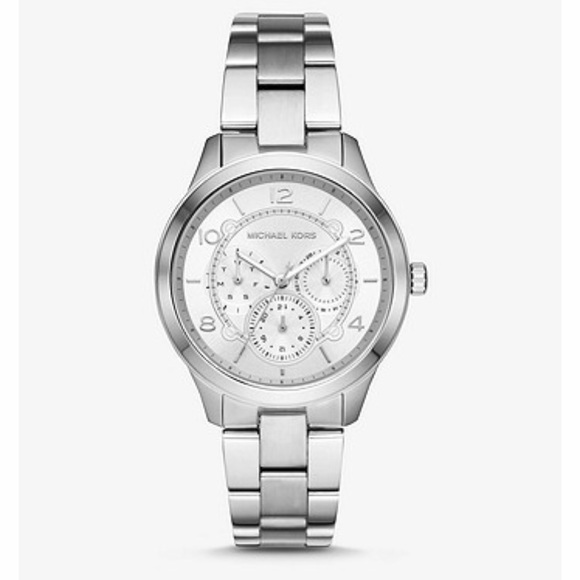 Michael Kors Accessories - Michael Kors Runway Silver-Tone Watch